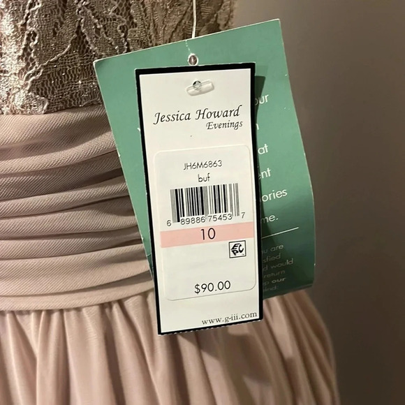 NWT!! Jessica Howard - Sleeveless Fit & Flare Evening Dress - Knee Length - 10 - Picture 4 of 8